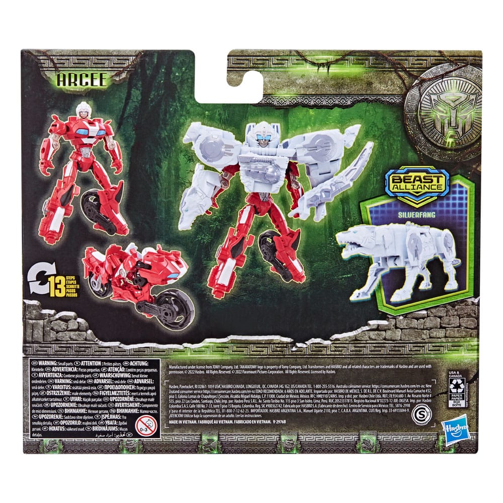 Transformers: Rise of the Beasts Beast Alliance Combiner Action Figure 2-Pack Arcee & Silverfang 13 cm