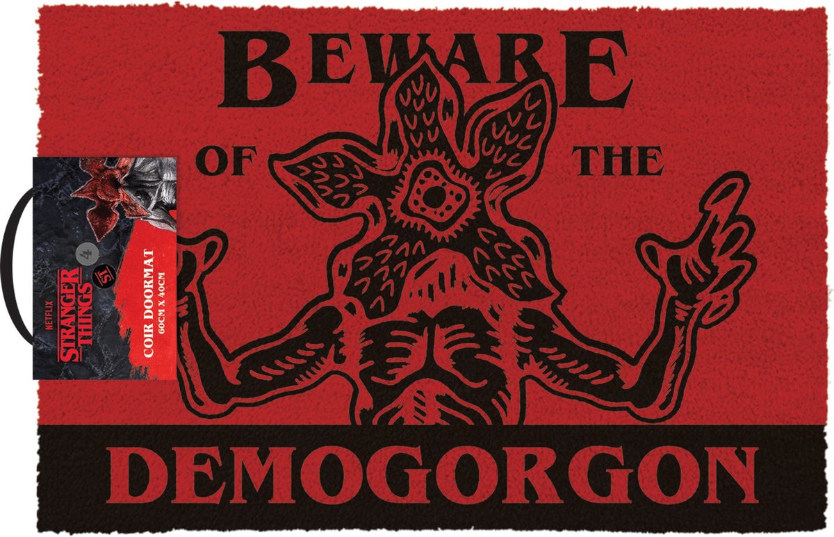 Stranger Things Doormat Beware Demogorgon 40 x 60 cm