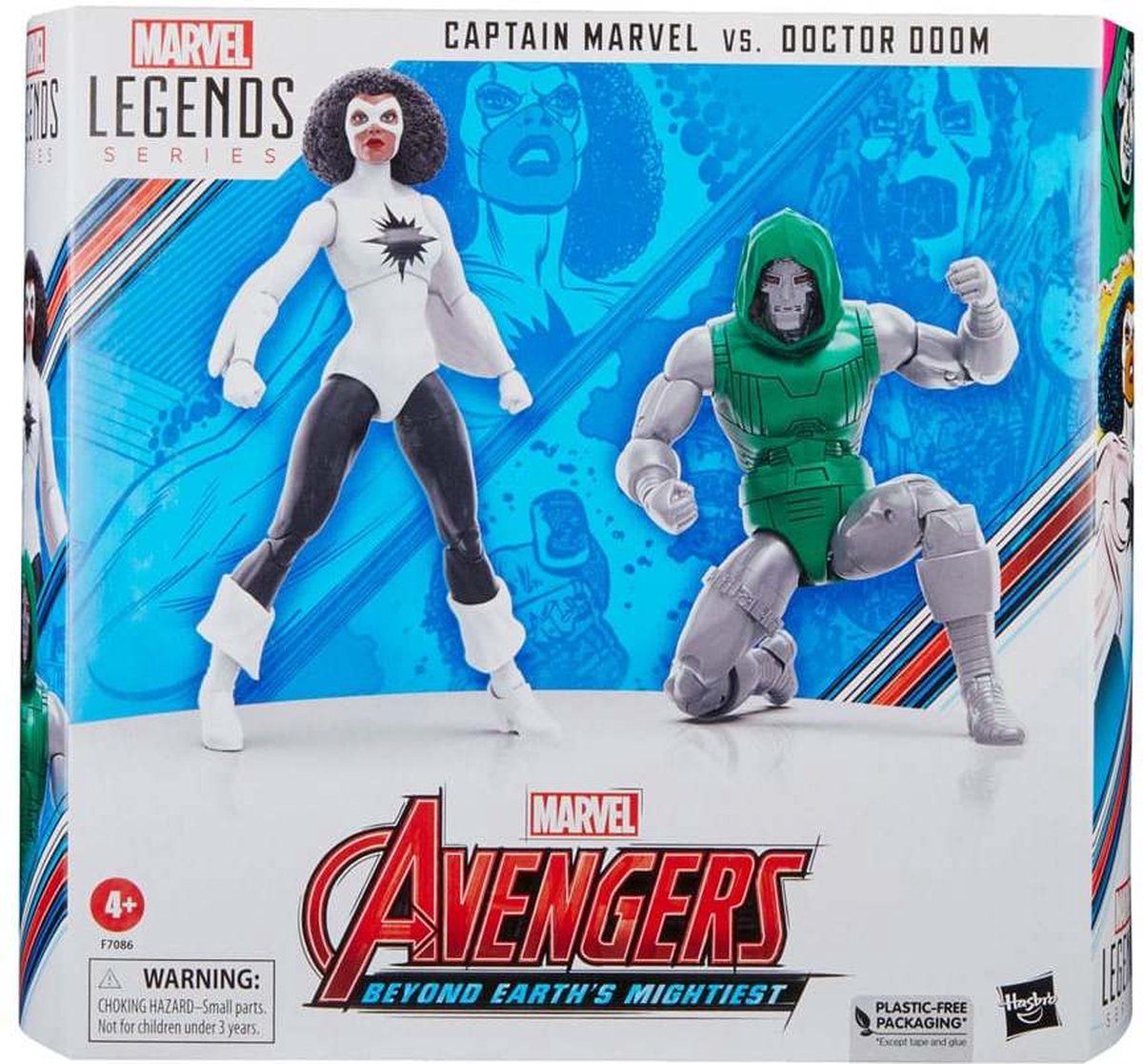 Avengers: Beyond Earth's Mightiest Marvel Legends Action Figures Captain Marvel vs. Doctor Doom 15 cm