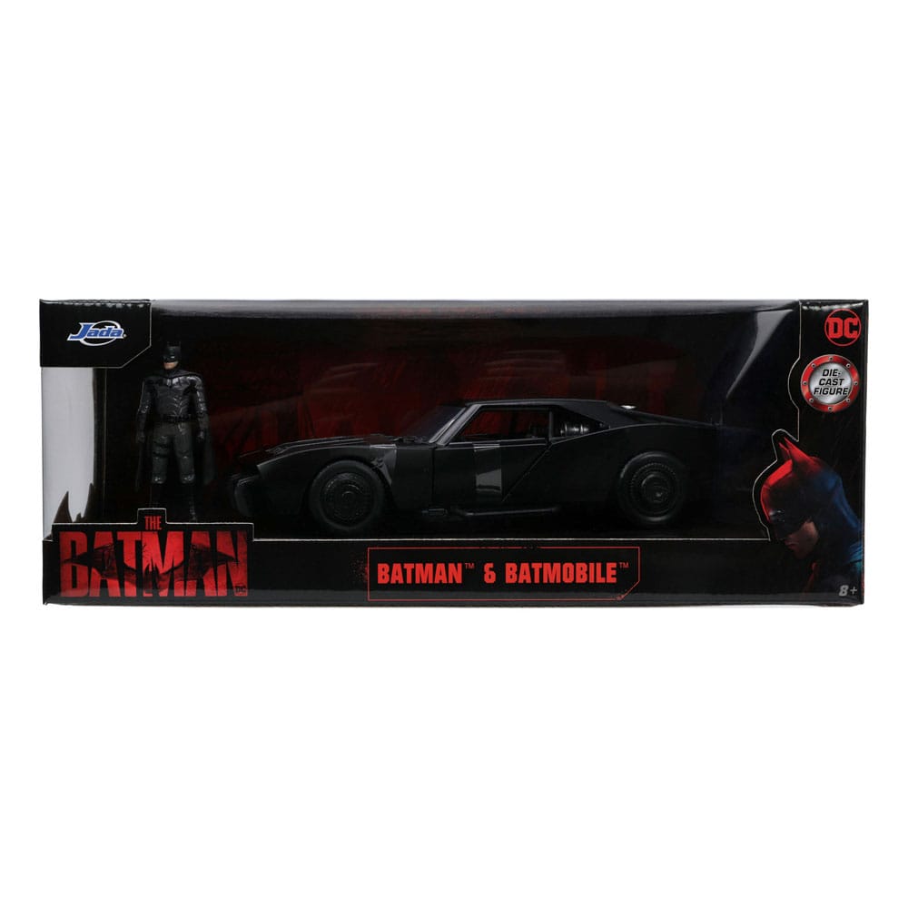Batman 2022 Hollywood Rides Diecast Model 1/18 2022 Batmobile with Figure
