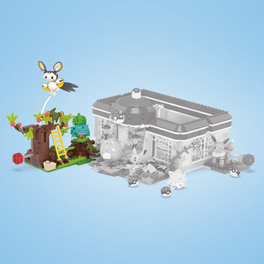 Pokémon MEGA Construction Set Emolga And Bulbasaur's Charming Woods