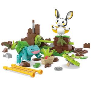 Pokémon MEGA Construction Set Emolga And Bulbasaur's Charming Woods