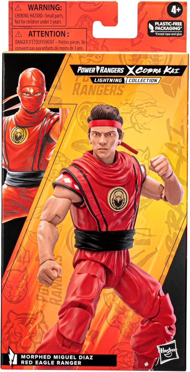 Power Rangers x Cobra Kai Lightning Collection Action Figure Morphed Miguel Diaz Red Eagle Ranger 15 cm