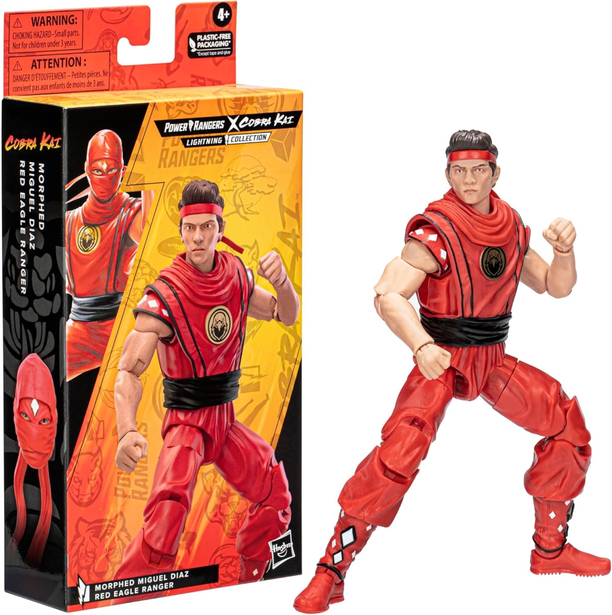 Power Rangers x Cobra Kai Lightning Collection Action Figure Morphed Miguel Diaz Red Eagle Ranger 15 cm